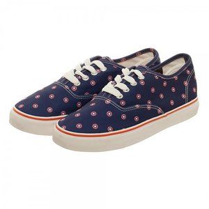 Marvel Captain America Navy Women's Canvas Shoes BNIB